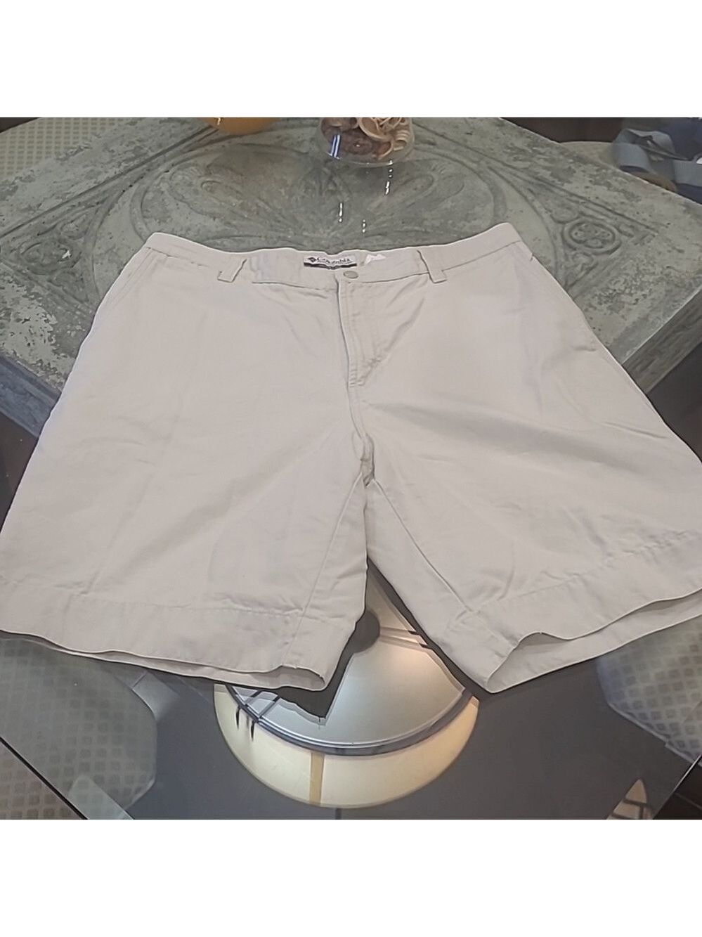 COLUMBIA MENS CARPENTER CANVAS OUTDOOR SHORTS LIKE NEW 34